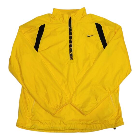 Nike Livestrong 1/4  Zip Yellow Pullover Jacket Men’s XL EUC - Picture 1 of 6